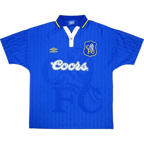 Camiseta Chelsea 1ª Kit ML Retro 1997 Azul